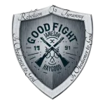 GoodFight1791 Logo Shield - Rebellion to Tyranny is Obedience to God